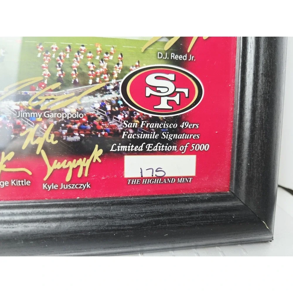 Highland Mint San Francisco 49ERS Signature Gridiron‎ #175 framed football